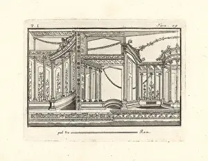Riotous: Architectural design full of candelabras, rotundas