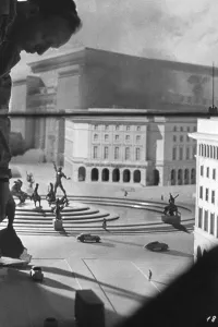 Roundabout: Architectural model of Runden Platz in Berlin, 1939