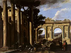 1647: Architectural View with Two Arches