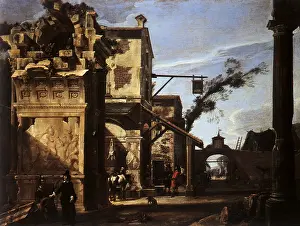 1647: Architectural View with an Inn