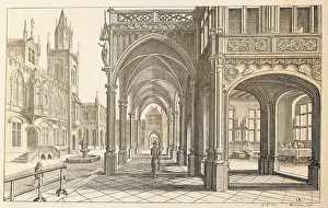 Vries: architecture, details, view of a gothic town