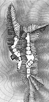 Parapet: architecture, floor plans, Buffavento Castle