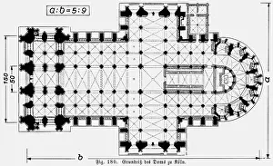 1148: architecture, floor plans, Cologne Cathedral