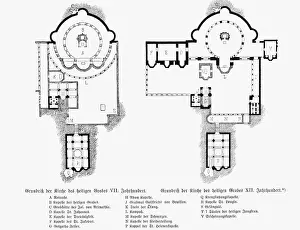 architecture, floor plans, Holy Sepulchre at