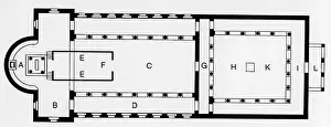 Worl: architecture, floor plans, plan of a Christian