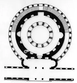 Valerius: architecture, floor plans, Santa Constanza, Rome