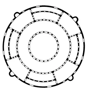 Rotondo: architecture, floor plans, Santo Stefano Rotondo