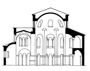 Layouts: architecture, ground plan, cross section of a