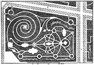 Choisy: architecture, labyrinth, garden of Choisy Castle