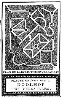 Layed: architecture, labyrinth, Versailles Palace, layed