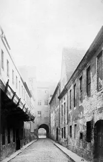 Gatehouse: Archway in the Kleine Burgstrasse in Berlin, around 1875