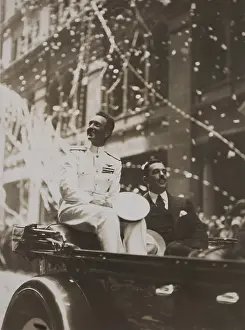 Lcgr1802: Arctic Aviator Richard Byrd riding in his