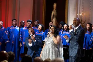 Social Life: Aretha Franklin performs during The Gospel Tradition:
