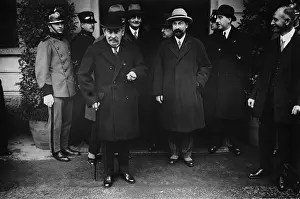 Briand: Aristide Briand at the session of the League of Nations in L