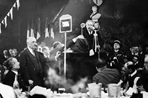 Gourdon: Aristide Briand at a speech, 1931