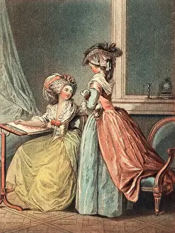 Chien: Aristocratic Ladies, - circa 1770