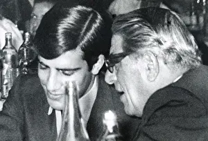 Billionaire: ARISTOTLE ONASSIS (right), with his son ?