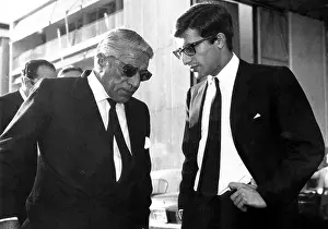 Intelligent: Aristotle Onassis with his son Alexander, Athens