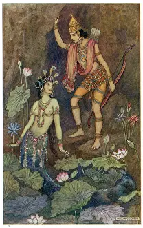 Interesting: Arjuna and Nymph