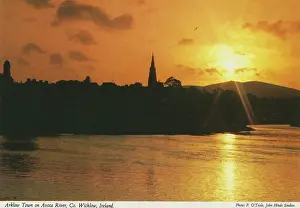 Shimmering: Arklow Town on Avoca River, County Wicklow, Ireland