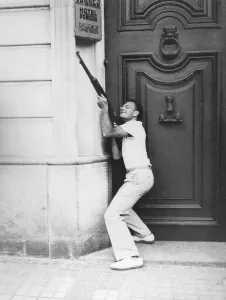 Loyalists: Armed combatant of the Loyalists in Barcelona, 1936