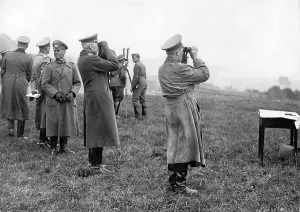 Rundstedt: Armed Forces generals observing maneuvers