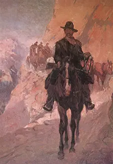 Stagecoach: Armed Guard Precedes Stagecoach Horses