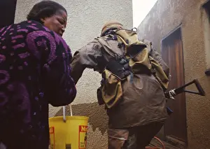 Townships: Armed soldier of the South African Defence Force