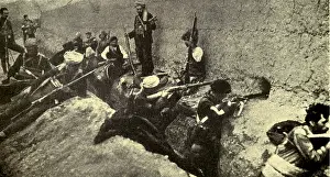 Armenians: Armenians in their trenches during the Siege of
