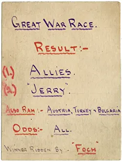 Losers: Armistice Day hand-drawn postcard