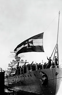 Hoisted: Armored ship Germany, 1933