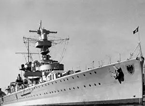 Swinemunde: Armored ship Germany, 1937