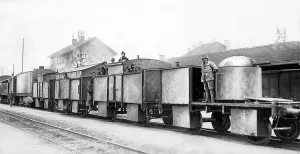 Altered: Armored train made from altered freight cars