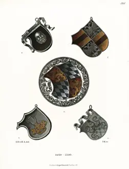 Hefner: Armorial shields of the crossbowmen's guild, late