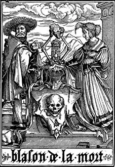 Holbein: The Arms of Death. From Hans Holbein the Younger