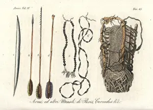 Puri: Arms and utensils of the extinct Puri and Coroados, Brazil