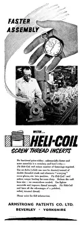 Inserts: Armstrong Patents Helicoil Screw Thread Inserts