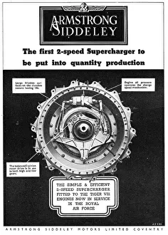 Supercharged: Armstrong Siddeley 2 Speed Supercharged Aero Engine