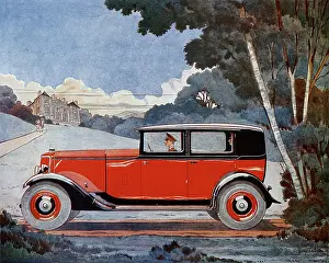 Chauffeurs: Armstrong Siddeley Six car and stately home