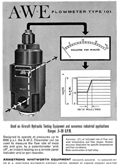 Flowmeter: Armstrong Whitworth Flowmeter Type 101