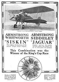 Siskin: Armstrong Whitworth Siskin Scout. Siddeley Jaguar Engines