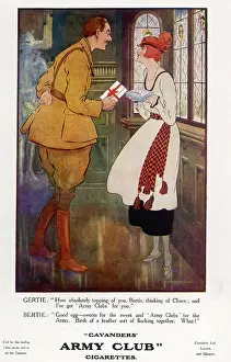 Barely: Army Club cigarettes 1918