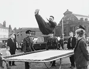 Trampoline: Army recruitment, Doncaster, Yorkshire