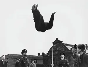 Trampoline: Army recruitment, Doncaster, Yorkshire