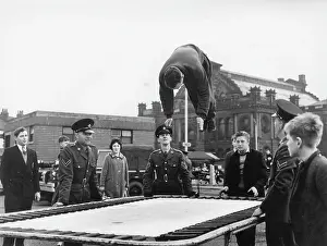 Trampoline: Army recruitment, Doncaster, Yorkshire