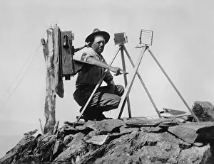 Heliograph: US Army Signal station combining a heliograph with