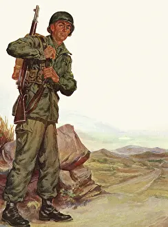 Warlike: Army Soldier with Rifle