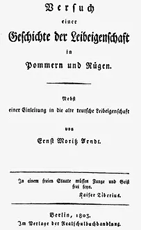 Versuch: Arndt, Ernst Moritz, 26.12.1769 - 29.1.1860