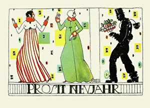 Nechansky: Arnold Nechansky. ' New Year's Card'