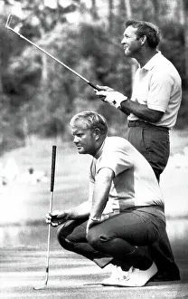 Cvpl: Arnold Palmer with Jack Nicklaus (crouching), ?